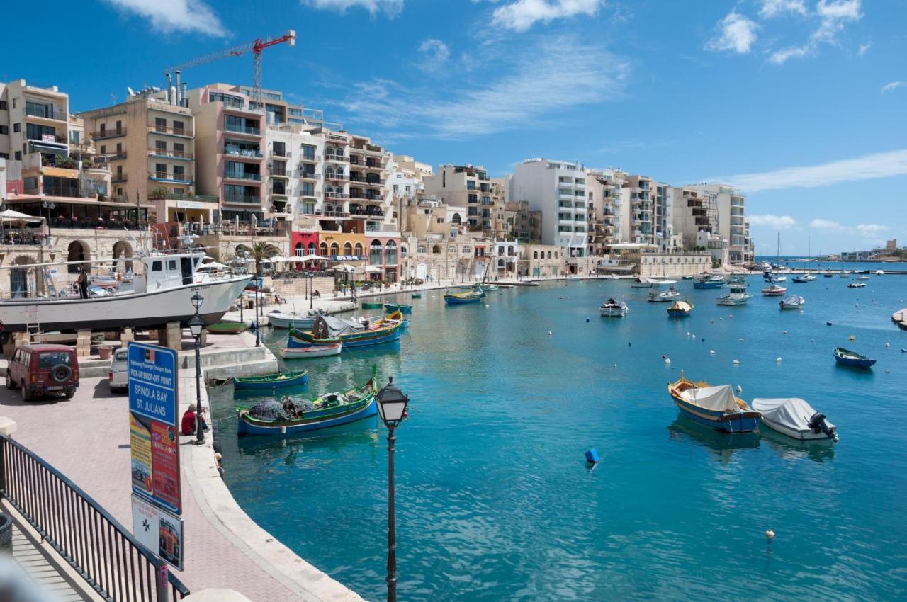 Modern Apartment Steps From Balluta Bay Sliema Eksteriør bilde